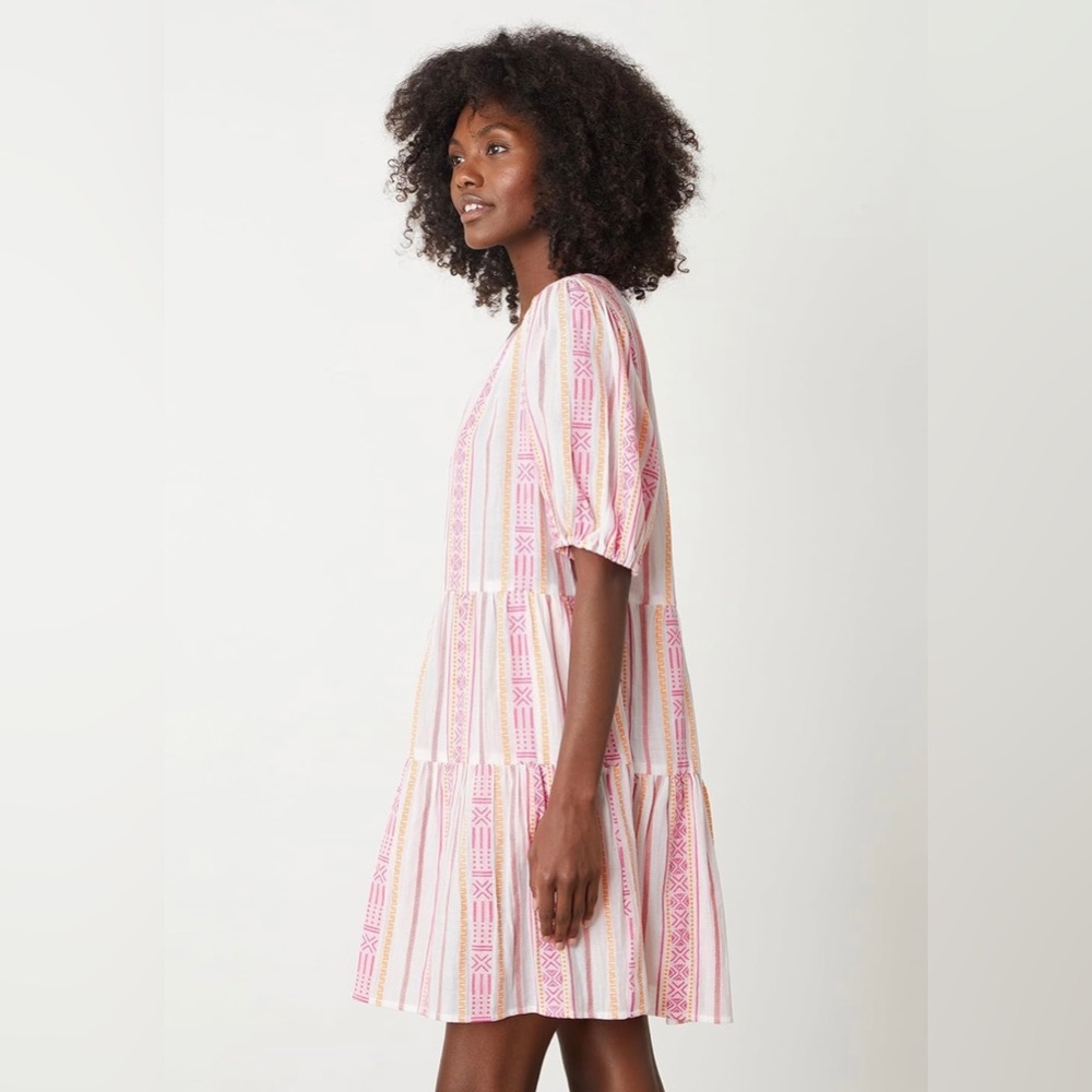 NWT VELVET GRAHAM AND SPENCER MONIQUE PRINTED DRESS XS